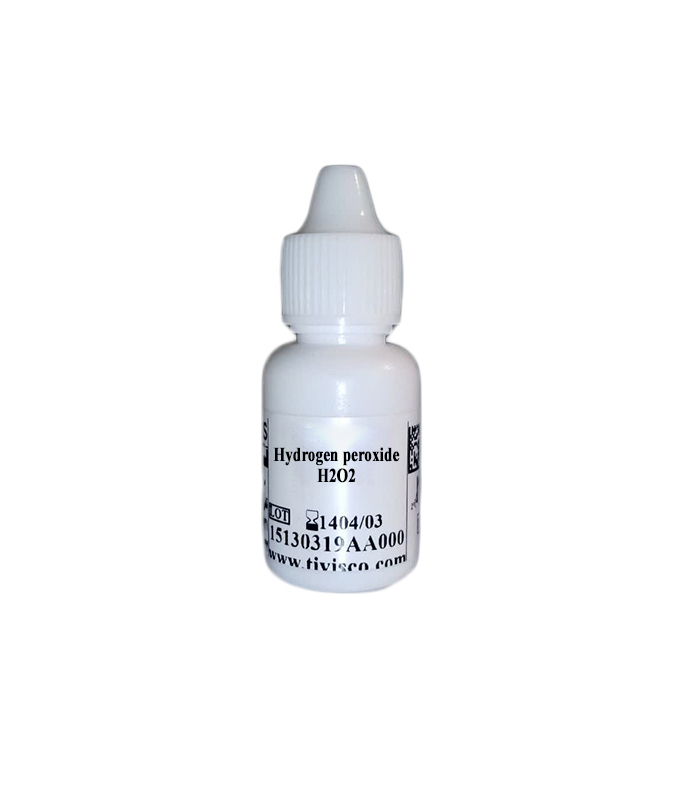 Hydrogen peroxide h2o2 zr معرف آب اکسیژنه 3% زیست رویش Zist Royesh Hydrogen peroxide (H2O2) 3% Reagent - تصویر 1
