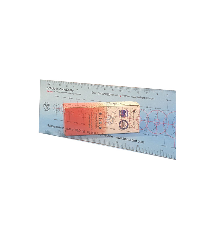 antibiogram rule ba خط کش آنتی بیوگرام بهار افشان Bahar Afshan Antibiogram ruler - تصویر 1