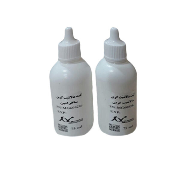 کیت رنگ آمیزی مالاشیت گرین 2 ویال زیست رویش Zist Royesh malachite green staining Kit